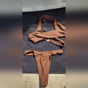 NWT Iconswim Francine Bikini Chocolate 2 Piece Swimsuit